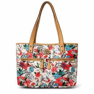 Giani Bernini Coated Postcard Tote Bag